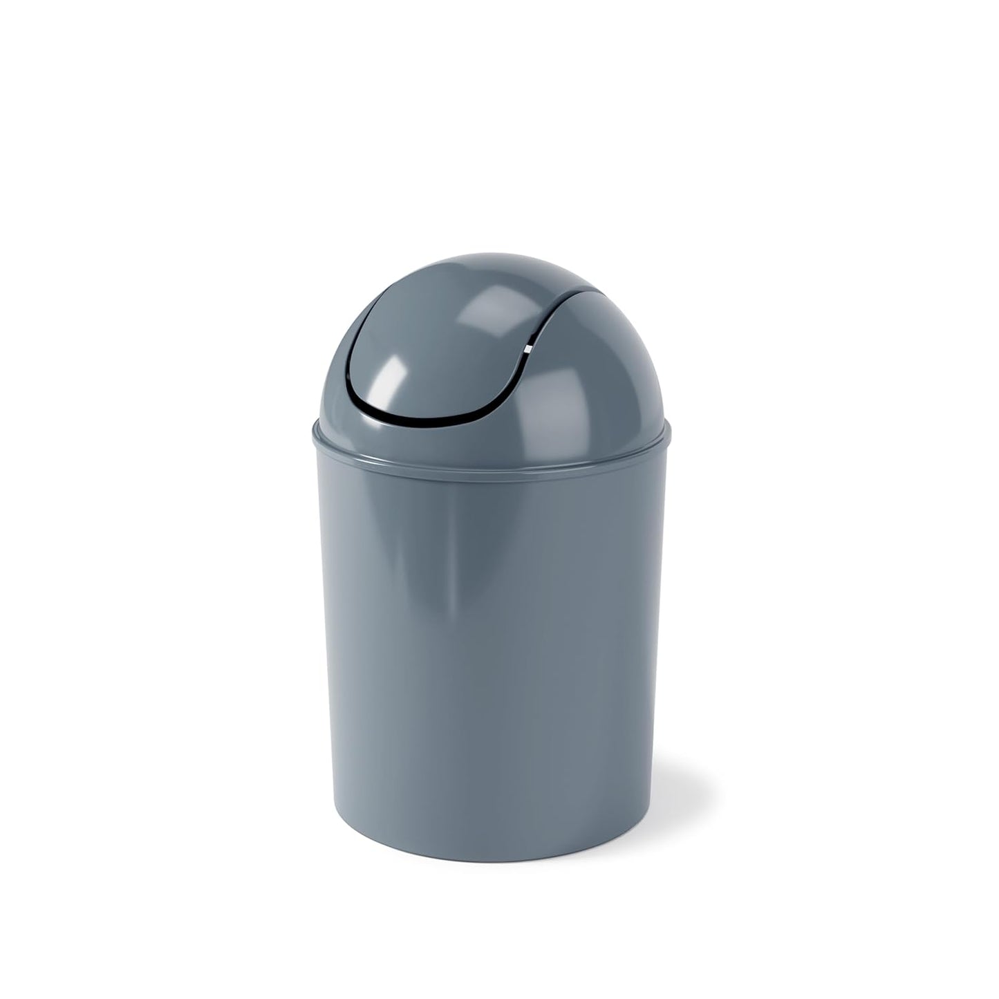 Umbra 1.25 Gallon Mini Waste Can with Removable Swing-Top Lid - Small Garbage Bin for Kitchen, Bathroom, Bedroom, Office - Compact Trash Can Fit Under Tables & Counters - Yellow