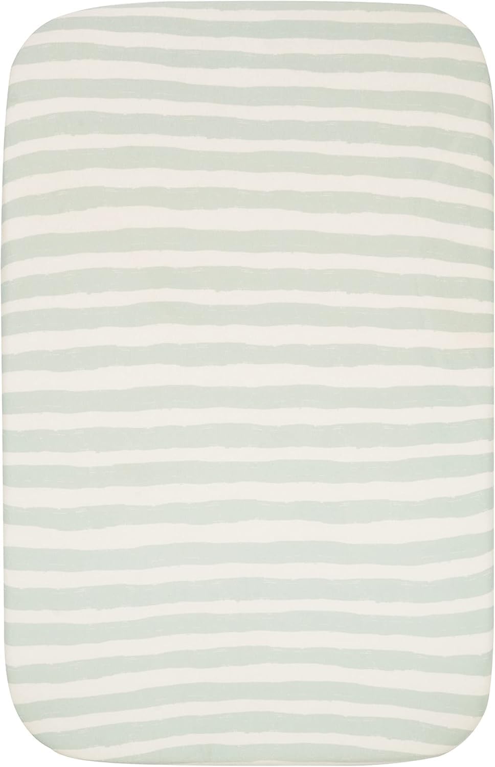 Tutti Bambini Premium Bassinet Sheets (2 Pack) - Soft & Breathable Bamboo Jersey, Double-Strength Bedside Sleeper Sheets, Fits Mattresses from 20.8 x 31.5 in to 23.6 x 35.4 in (Our Planet)