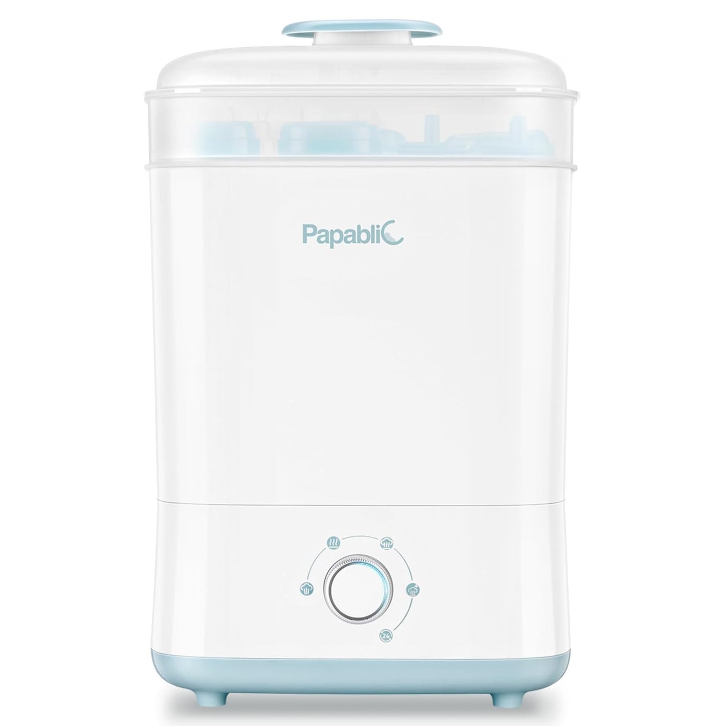Papablic Baby Bottle Sterilizer and Dryer Pro, Esterilizador De Biberones, Electric Steam Sterilizer for Baby Bottles, Pacifiers, and Pump Parts, Large Capacity 10 Bottles