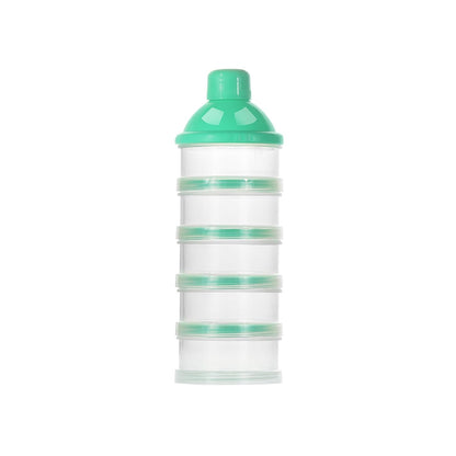 Accmor Formula Dispenser On The Go, 5 Compartments Stackable Formula Container for Travel, Baby Milk Powder Kids Snack Container, BPA Free