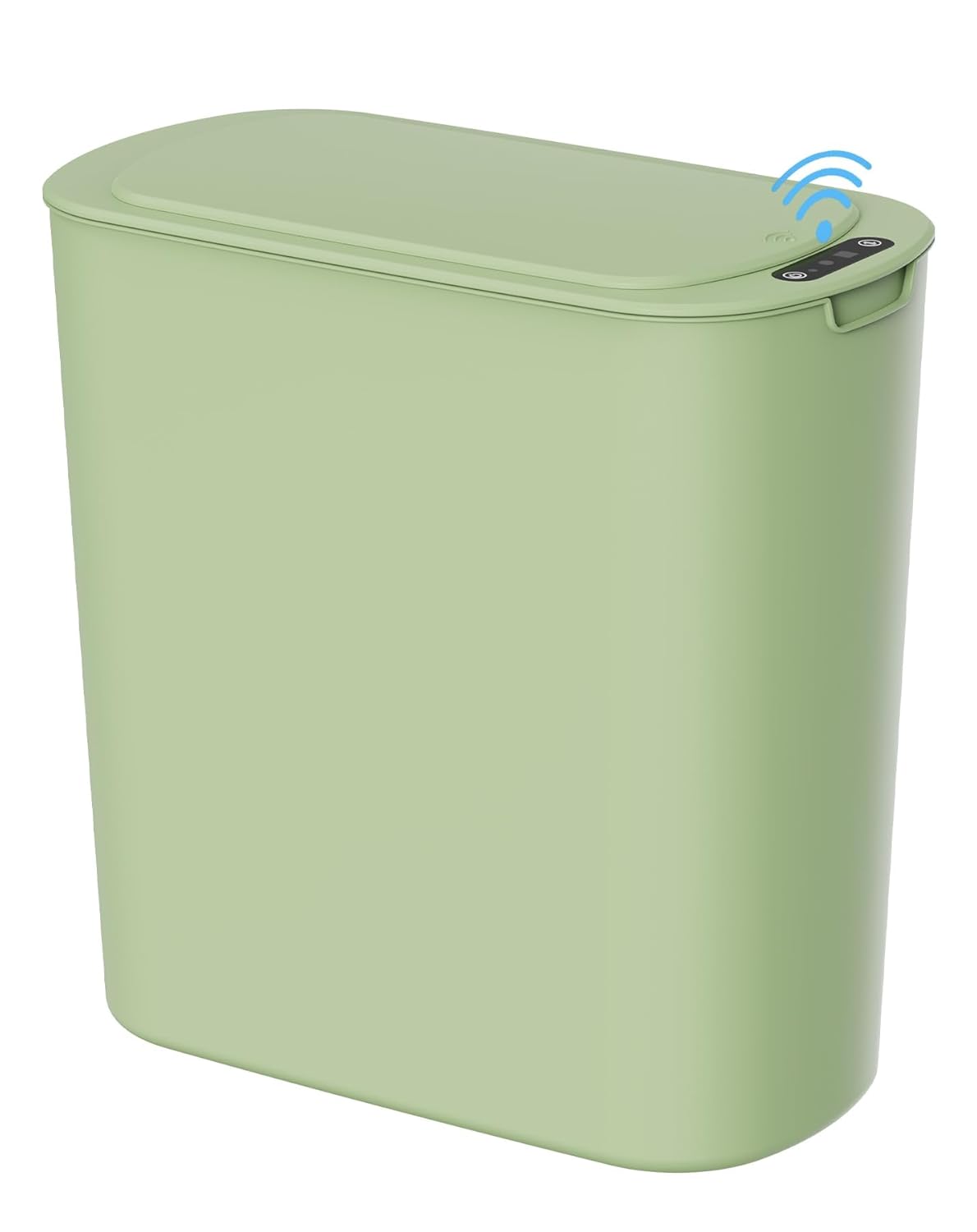Cesun Automatic Motion Sensor Bathroom Trash Can with Lid, 2.6 Gallon Touchless Trash Bin, Smart Plastic Slim Garbage Can Small White Wastebasket for Toilet, Office, rv, Bedroom, Living Room