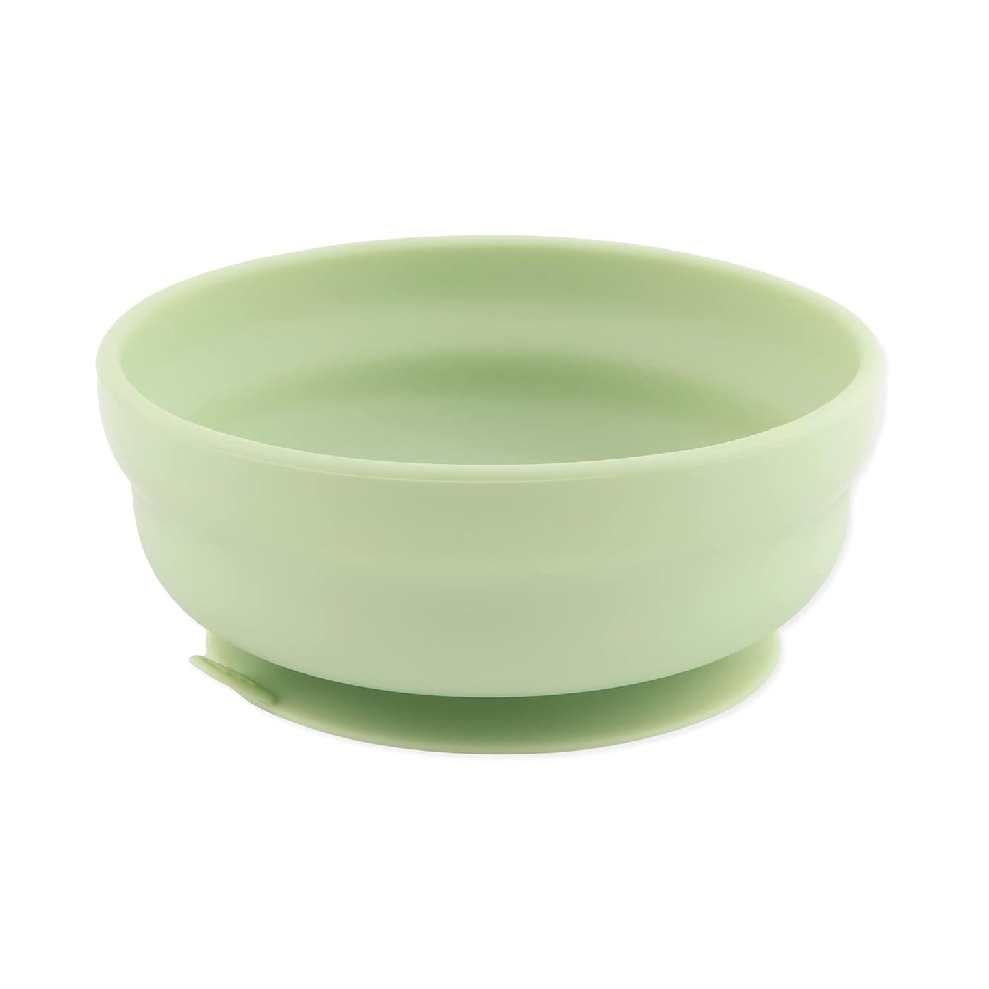 Bumkins Baby Bowl, Silicone Suction, for Babies, Toddlers and Kids, Baby Led Weaning, Feeding Essentials, Platinum Silicone, Non Skid Sticky Bottom, Supplies for Children Ages 6 Months Up, Gray