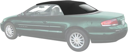 Sierra Auto Tops Convertible Top Replacement for Chrysler Sebring/Stratus 2001-2006, Sailcloth Vinyl, Black