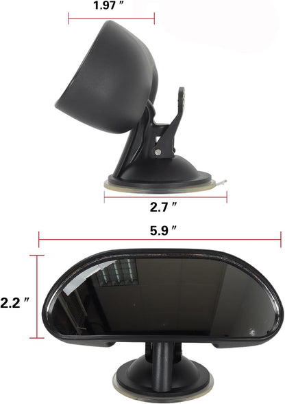 Rearview Baby Mirror for Car,Windshield Infant Front Facing Baby Rear View Mirror,360 Degrees Adjustable Mirrors to See Rear Kids,Babies,Infants and Newborn