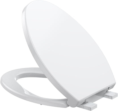Toilet Seat with Toddler Seat Elongated, PP Material Family Toilet Seat Cover, Soft Close Adult & Toddler Seats, Easy to Clean, Safe Potty Training Solution for Kids, Bathroom Upgrade for Home
