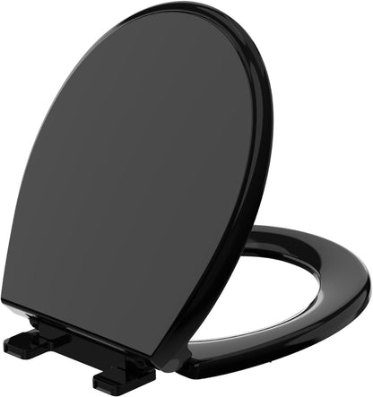 Potty Training Toilet Seat, 16.5" Round White Seat with Built-In Toddler Function, Design for Both Child and Adult,with Detachable Seat Stable .Safe PP Material,Slow Close,Magnets- Round,Easy Install
