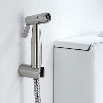 Hand HeldSprayer for Toilet,Round Toilet Flushing Faucet Sprayer Diaper Sprayer for Toilet Water Sprayer-Adjustable Pressure Control