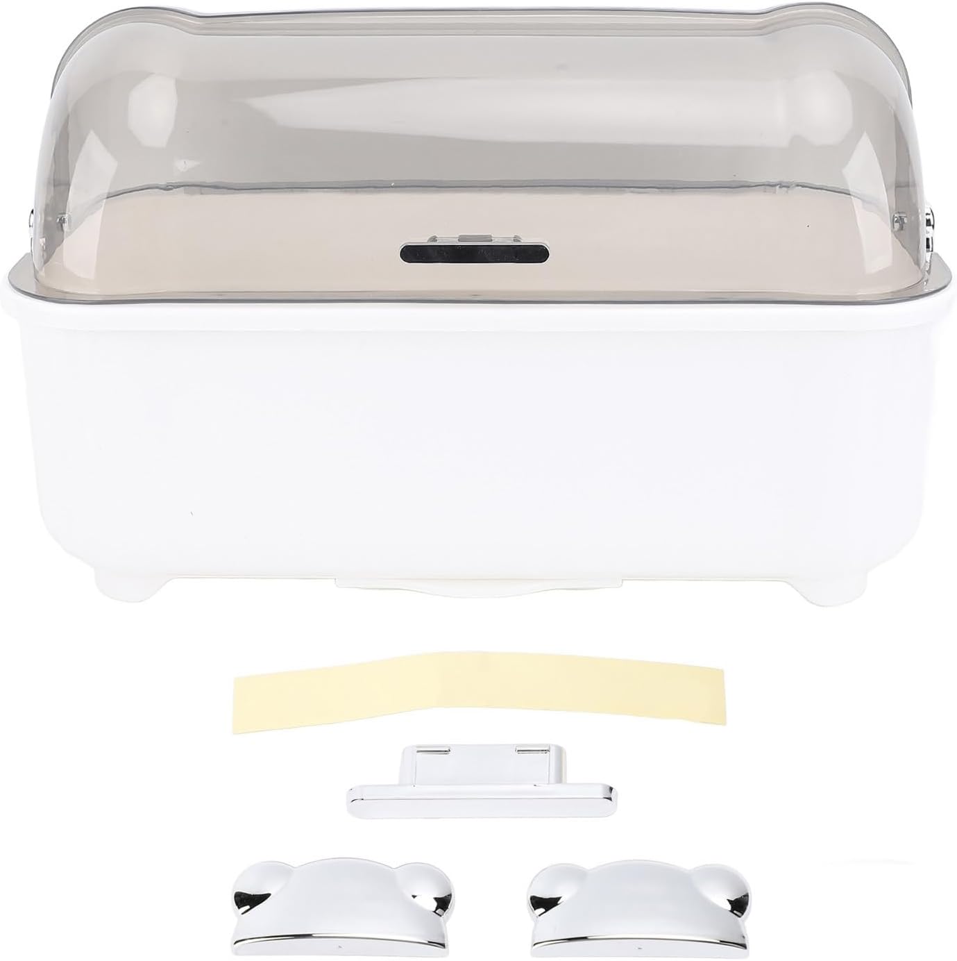 LiebeWH Dish Rack with Cover, Kitchen Counter Space Saving Baby Bottle Drying Rack with Cover Holder Organizer Extra Large White