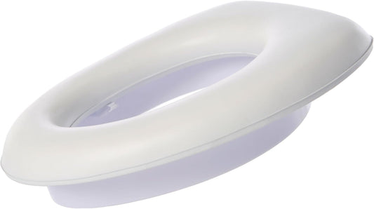Dreambaby Soft Touch Potty Seat - Comfortable Padded Seat - With High Base Underneath for Secure Positioning - Fit Most Standard Toilets - White - Model L604