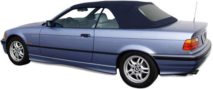 Sierra Auto Tops & Seats Convertible Top for 1994-1999 BMW 3 Series - Blue, Canvas, Cloth - Convertible Top Replacement with Plastic Window - BMW E36 Convertible Top, Complete Soft Top