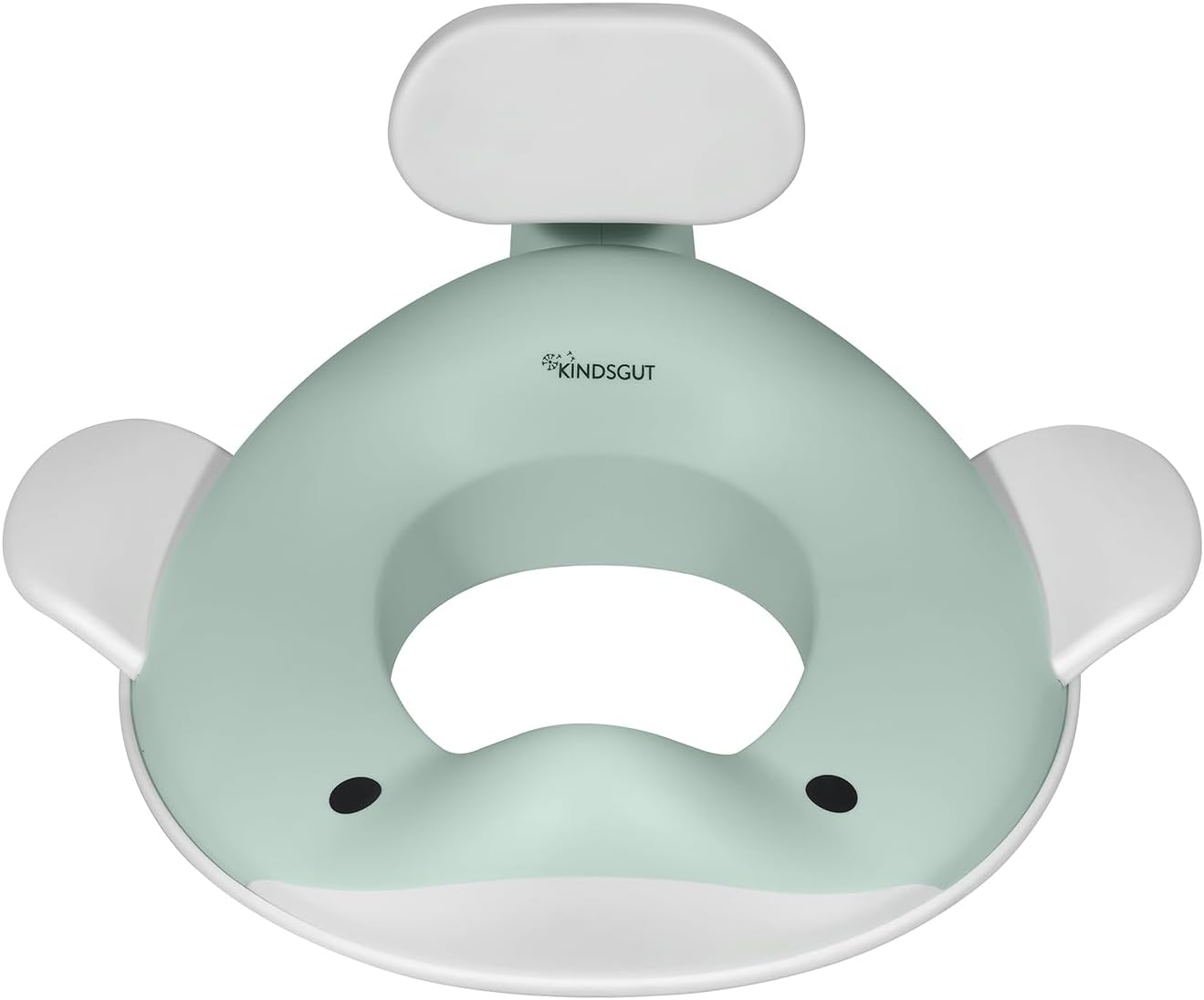 Kindsgut Whale Potty Training Seat for Toddlers – Kids Toilet Seat with Backrest, Non-Slip, Fits Round & Oval Toilet Seats, Designed in Germany, Peach