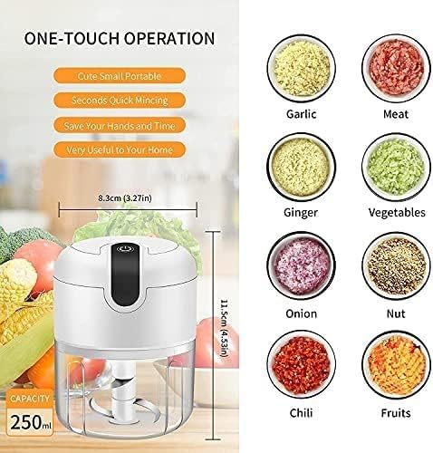Deepcrush Electric Garlic Chopper & Vegetable Dicer – 3-in-1 Automatic Garlic Peeler, Mincer, and Baby Food Maker, Compact Kitchen Chopper with Smart Processor Function