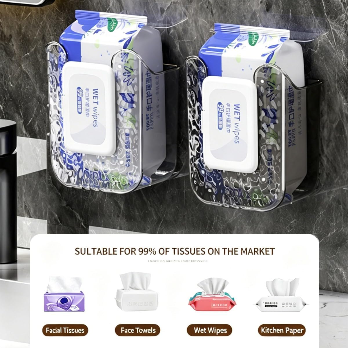 Wall Mounted Wipes Dispenser,Wipes Holder