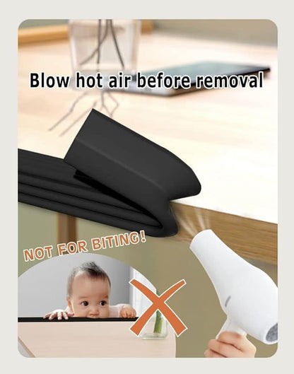Edge Protector for Baby Proofing, Corner Protector Baby, Desk Edge Cushion, Extra-Wide Soft Foam Padding Self Adhesive Furniture Corner Guard Bumper for Table, Fireplace 16.4ft Brown