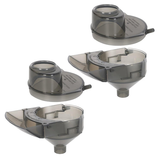 2 Pieces Replacement Parts Compatible with Baby Brezza Formula Pro Advanced FRP0046 Replacement Funnel and Cover. Grey, Gray, Funnel01, Pack of 2