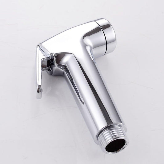 2 Pieces Bidet Sprayer Head Replacement for Toilet Cloth Diaper Shattaf Hand held Bidet Rinse Spray Head Replacement Chrome（only Sprayer）