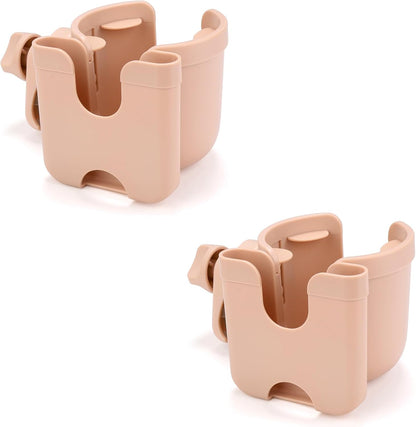 Accmor Stroller Cup Holder with Phone Holder, Bike Cup Holder, Universal Cup Holder for Uppababy Nuna Doona Strollers, 2-in-1 Cup Phone Holder for Stroller Bike Accessory