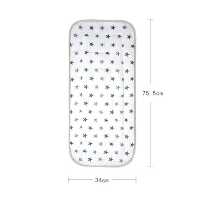 Universal Kids Stroller Seat Liner Cotton Kids Pushchair Cushion Seats Mat Breathable Stroller Liner Insert Mattress Soft Pushchair Seat Pad Pram Cushion Seats Pad Head Neck Body Support for 1-3 Years