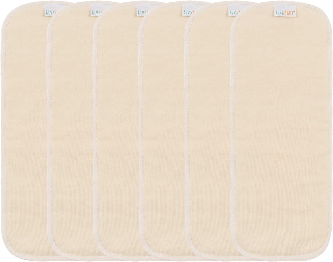 AlVABABY 12pcs Cloth Diaper Inserts,5-Layer Inserts,Reusable Liners for Baby Cloth Diapers12ZTN
