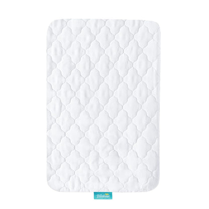 Pack and Play Sheets Mattress Pad Protector Fitted Waterproof Playard Mattress Cover, Compatible with Graco Pack n Play & Dream On Me & Pamo Babe, Playpen/Playard Sheet Quilted, Gray, 39" x 27"
