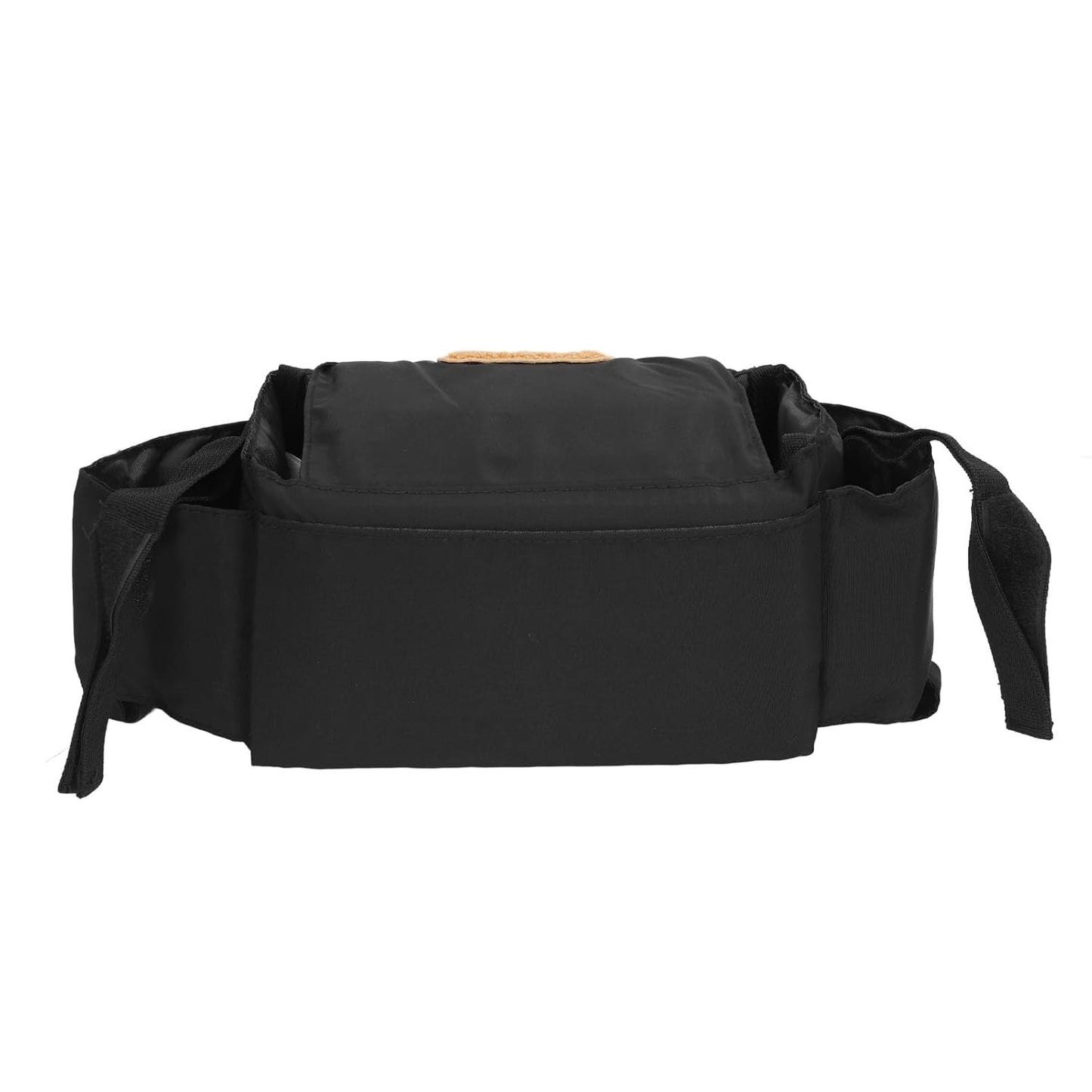 Stroller Organizer Bag with Insulated Cup Holders, Large Storage Space, Polyester, Portable with Shoulder Strap, for Diapers Phones Toys