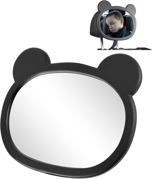 Shatterproof Baby Car Mirror, Car Seat Mirror for Baby Rear Facing Seat Easy Install on Headrest, Wide Angle Clear Wide View, Easily Observe the Child Move