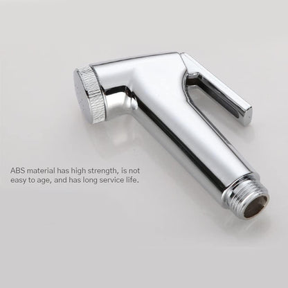 Portable Bidet Sprayer Set with Spring Hose & Holder - Warm Water Handheld for Toilet & Cloth Diaper Sprayer