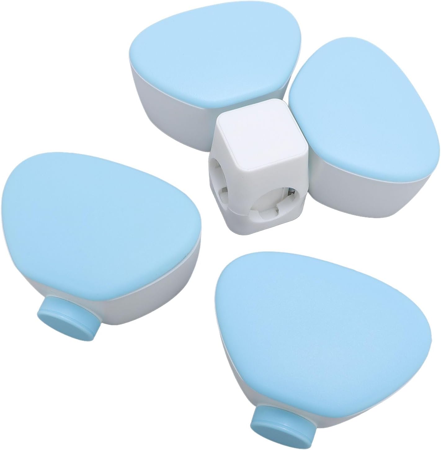 Baby Formula Dispenser Portable 4 180ml Compartments Milk Powder Dispenser Container Non Spill Strong Seal Milk Powder Snack Container (Colorful)