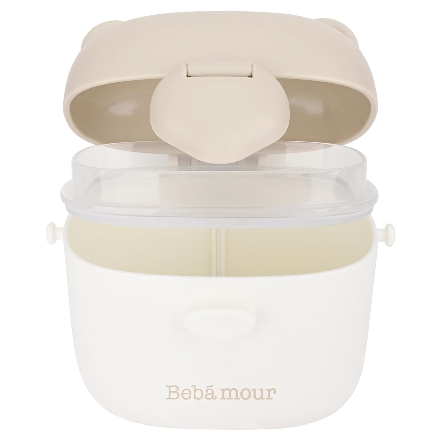 Bebamour Baby Formula Dispenser, BPA Free Portable Milk Powder and Candy Fruit Snack Storage Container with Scoop and Leveller for Travel, 450 ML, Green Cow
