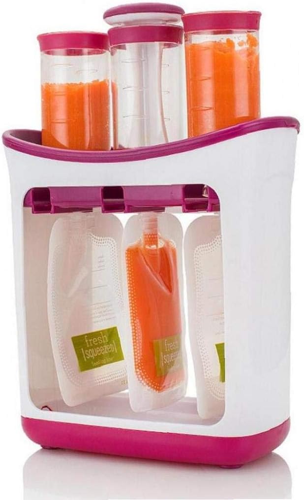 5pcs/set Baby Food Maker Baby Newborn Food Processor Blender Grinder Steamer Toddler Squeeze Fruit Juice Station