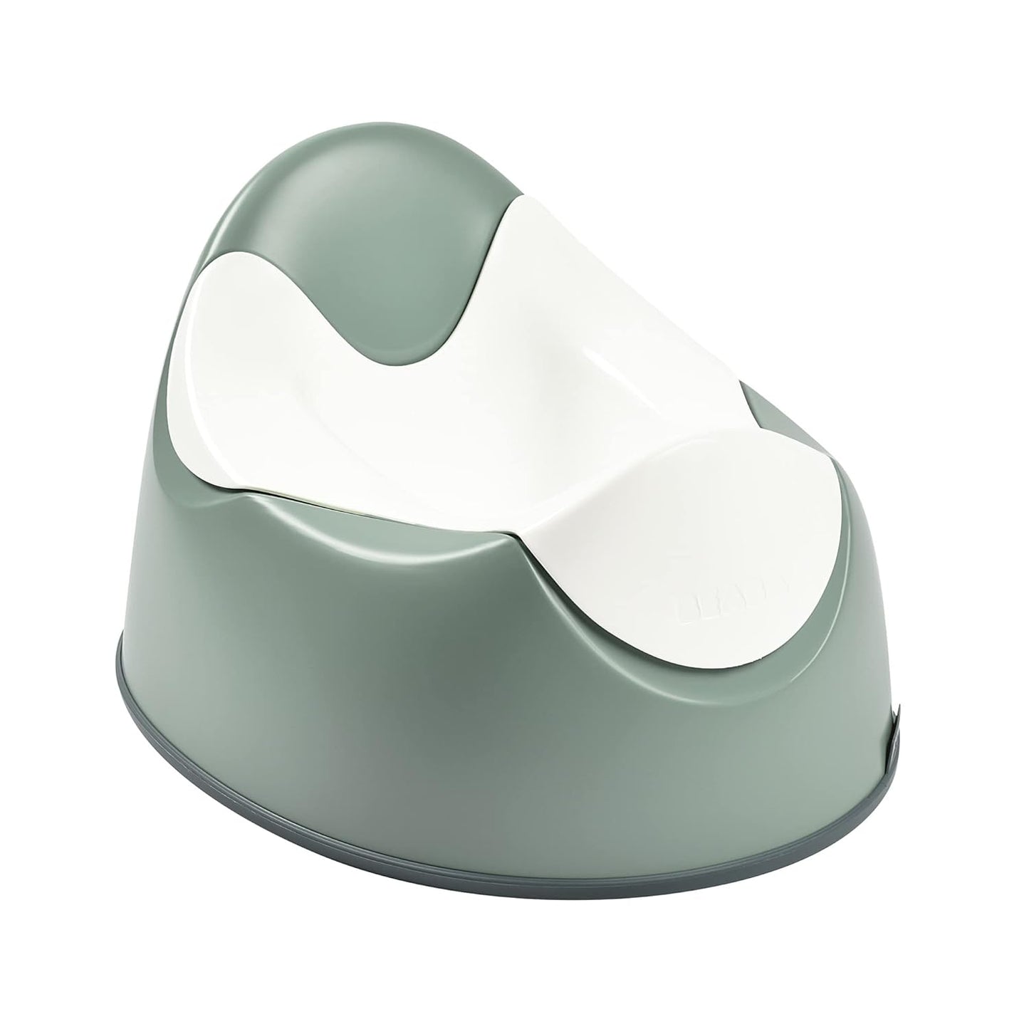 BEABA Ergonomic Training Potty, Provides Comfort and Support, Lightweight & Portable, Compact Toddler Potty (Rain)