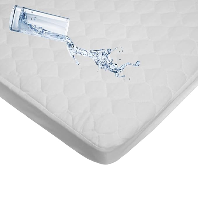 American Baby Company 2 Pack Waterproof Fitted Cradle/Bassinet Mattress Protector 33" x 15" - 100% Cotton Quilted Top, Noiseless, Ultra-Soft & Breathable Cradle/Bassinet Mattress Pad Cover