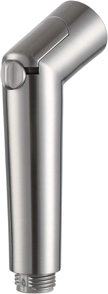Handheld Sprayer Kit with Adjustable Jet Spray for Toilet, Double Shut-Off Design Chrome Finish