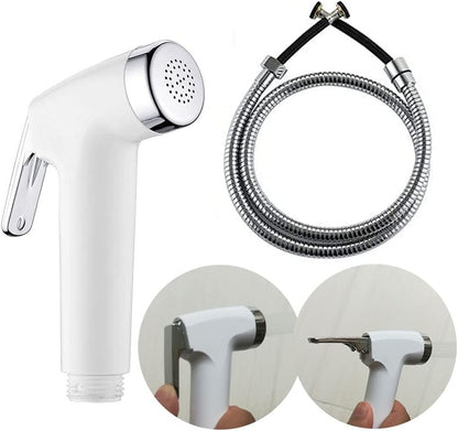 LikeHome Bidet Sprayer for Toilet - Cloth Diaper Sprayer Shattaf Handheld Bidet Rinse Spray Head - White (Without T-Adapter)