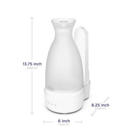 Ubbi Ultrasonic Humidifier, Easy Top-Fill Design, Adjustable Mist Control, Soft Night Light Glow and Quiet Operation for Nursery and Bedroom