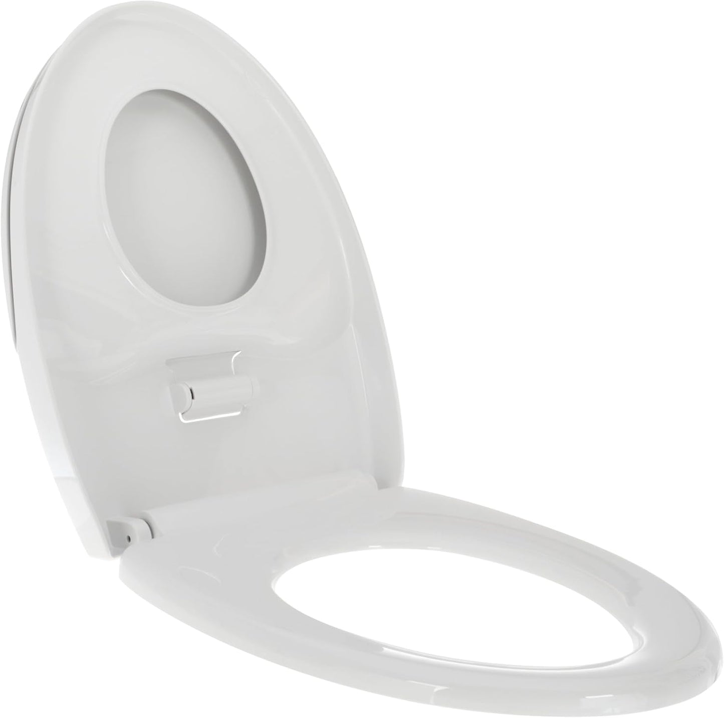 Nuby Family Toilet Seat - Built-in Potty Training Toilet Seat - Fits All Elongated Toilets - Secure and Wiggle-Free - Easy to Install and Remove