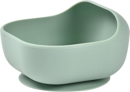 Beaba Silicone Suction Baby Bowl, Soft Anti Slip Durable Unbreakable Toddler Bowls, Baby Essentials, Toddler Feeding, (Rose)