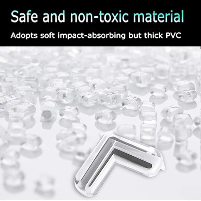 Safety Corner Protectors Guards, 8 pcs Baby Proofing Safety Corner Clear Furniture Table Corner Protection, Kids Soft Table Corner Protectors for Child for Furniture Against Sharp Corners