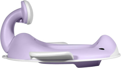Kindsgut Whale Potty Training Seat for Toddlers – Kids Toilet Seat with Backrest, Non-Slip, Fits Round & Oval Toilet Seats, Designed in Germany, Peach