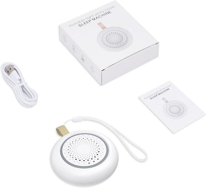 AMIR White Noise Machine, Portable Sound Machine for Baby Adult with Volume Control and Timing, 24 Soothing Sound, Noise Canceling for Sleeping, Sound Therapy for Home, Travel, Registry Present
