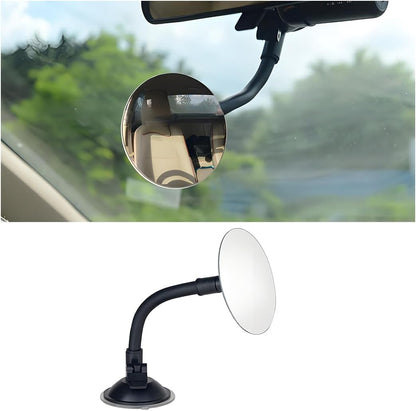 Baby Car Mirror, 360 Degrees Adjustable Wide Angle Convex Vehicle Mirrors with Suction Cup, Shatterproof Infant Newborn Auto Rearview Accessories, Universal for SUV RV Truck