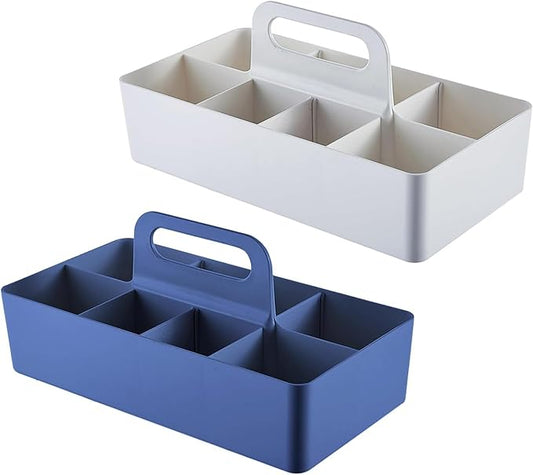 Bathroom Makeup organizer Countertop with Handle,Skincare Organizer Caddy for Vanity,Storage Box with Handle,Large Cosmetic Display case for Dresser,Large Size
