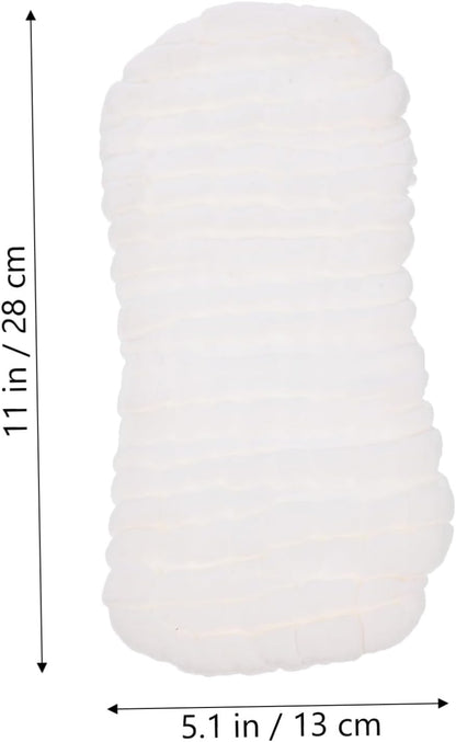 Abaodam 10pcs Newborn Cloth Diapers Liners Soft Absorbent Washable Inserts for Peanut-Shaped Design for Leak Prevention Breathable Cotton Material