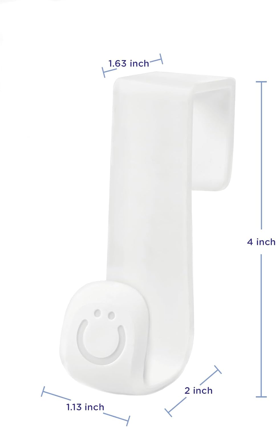 Ubbi Multi-Use Potty and Utility Hook, No Hardware Or Installation Needed, Durable and Sturdy to Hang Over Toilet Tank Or Door, Polypropylene, White