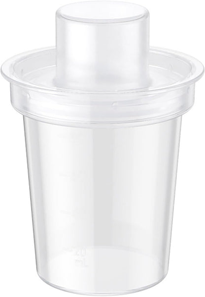 6pcs Baby Milk Powder Dispenser, Baby Formula Dispenser, Formula Dispenser, Travel Milk Powder Container, Snack Storage Box Milk Powder Kids Snack Container 80ml (Clear, 8.4X5.5X5.5CM)