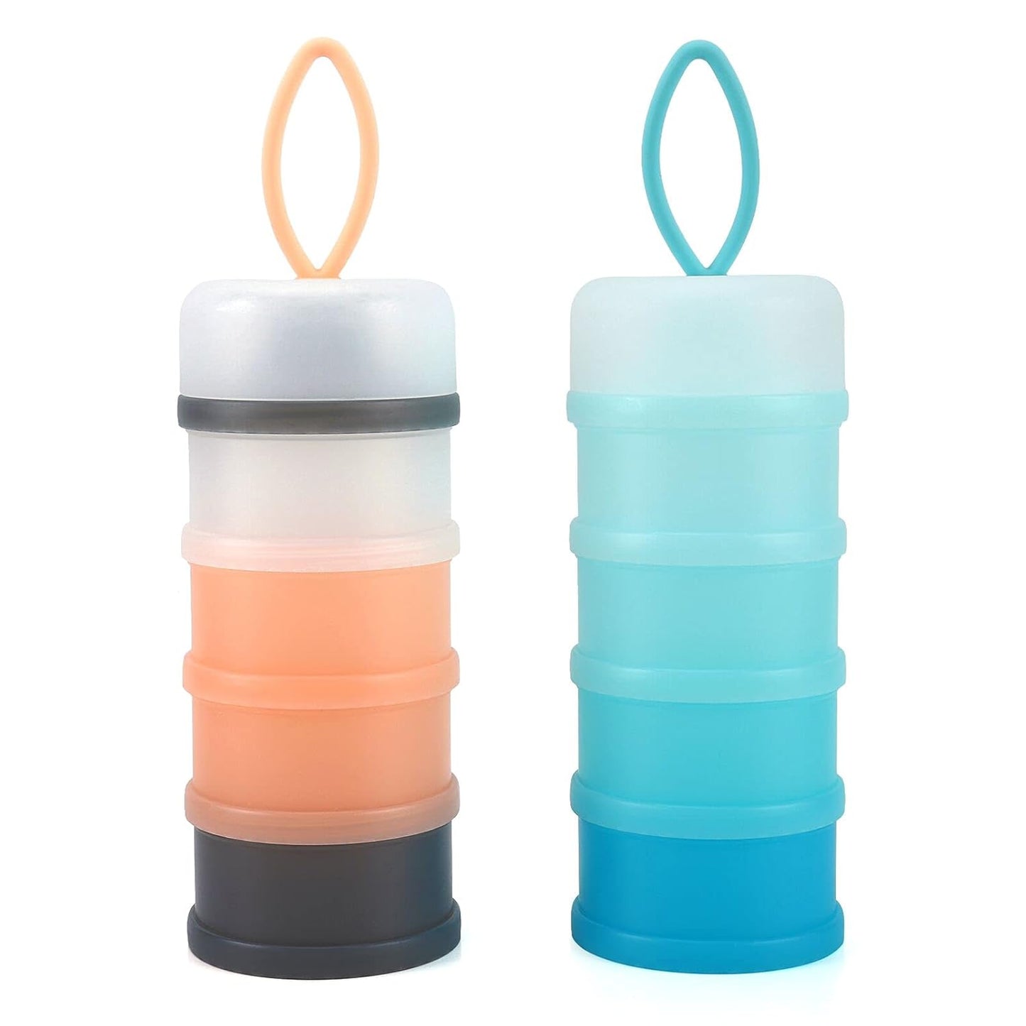 Accmor Baby Formula Dispenser On The Go, Stackable Formula Dispenser Formula Container to Go, Non-Spill Portable Milk Powder Kids Snack Storage Container, BPA Free