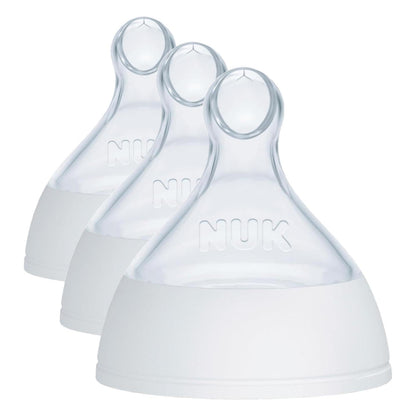 NUK Smooth Flow Pro Baby Bottle Replacement Nipples, Silicone, Anti-Colic, Leak-Proof, Pack of 2