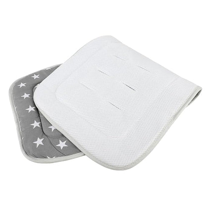 Universal Kids Stroller Seat Liner Cotton Kids Pushchair Cushion Seats Mat Breathable Stroller Liner Insert Mattress Soft Pushchair Seat Pad Pram Cushion Seats Pad Head Neck Body Support for 1-3 Years