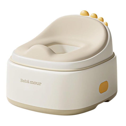Bebamour Potty Training Toilet 3 in 1 Multi-Functional Potty Seat Detachable Baby Potty Step Stool Anti-Slip Stable Potty Training Toilet with 100 Pack Trash Bags for Baby Toddler Kids(Grey)