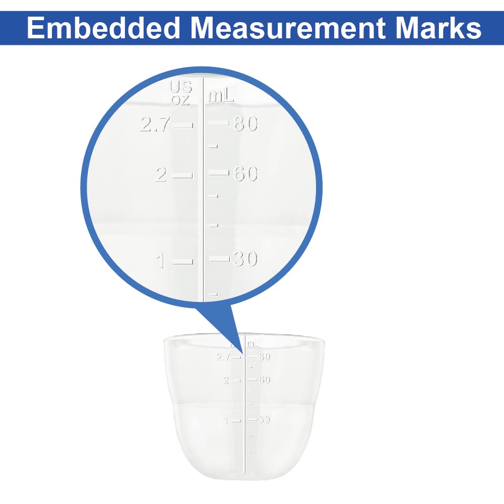 Maymom Wide-Mouth Milk Storage Feeding Collection Bottle with Nipple, Dome Cap, Bottle Top, SureSeal Sealing Disk; Compatible with Spectra Pump/Motif Luna; 5 pc (4.7Oz/140mL)